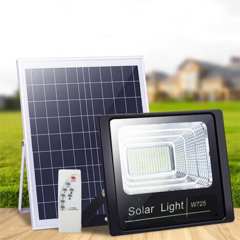 Proiector LED cu panou solar si telecomanda IP66 600w