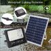 Proiector LED cu panou solar si telecomanda IP66 400w